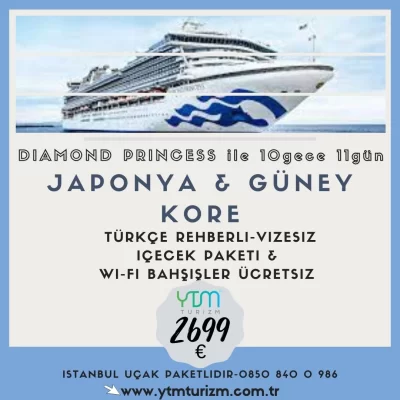 DIAMOND PRINCESS  JAPONYA &GÜNEY KORE